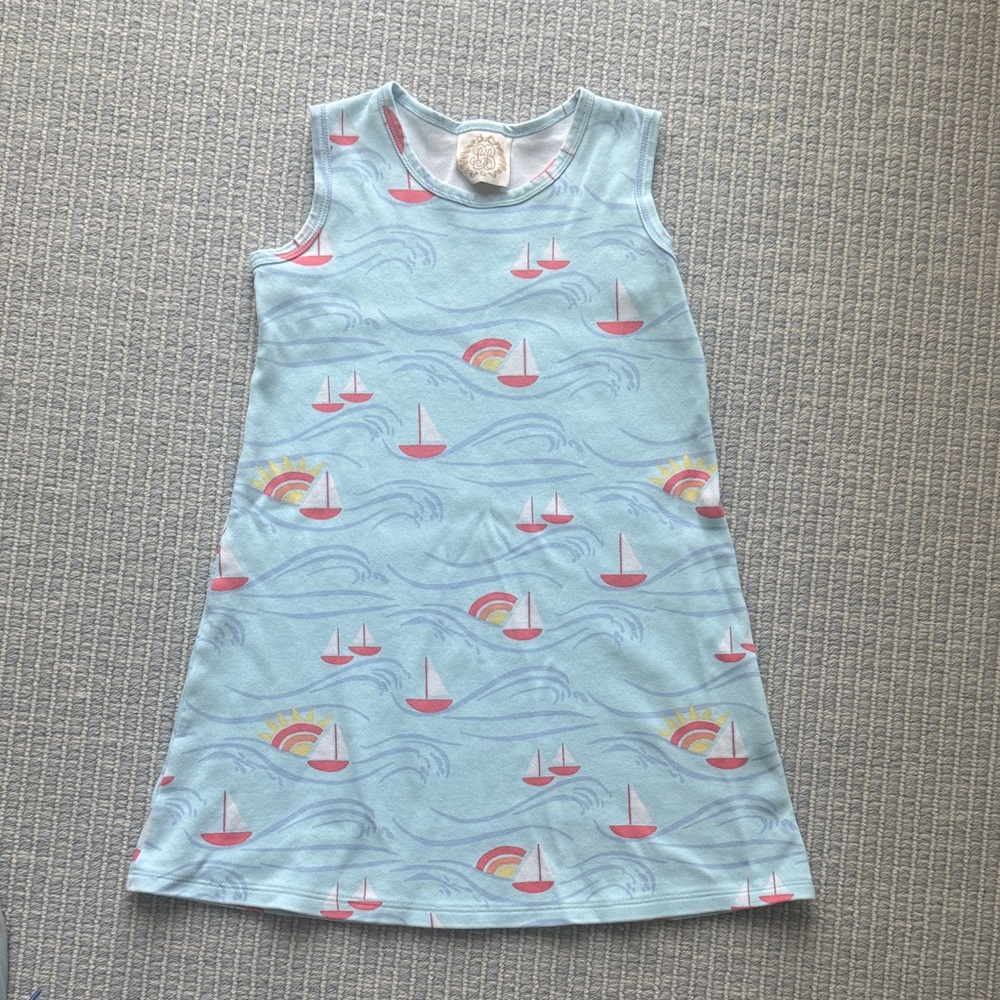 Adorable Blue Sailboat Dress by Beaufort Bonnet
